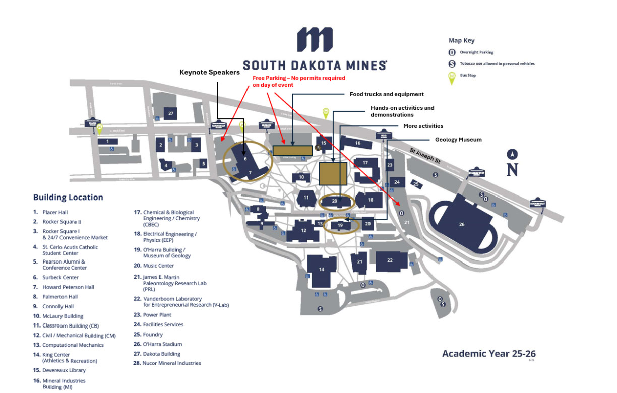SDSMT Parking Map SDSMT Parking Map