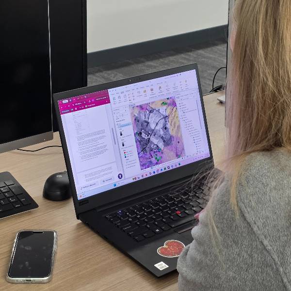 Geospatial Software on Computer
