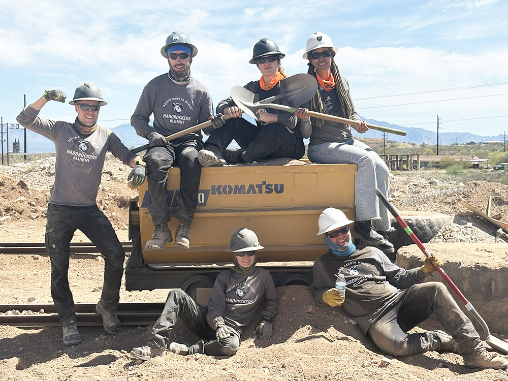 The South Dakota Mines men’s and coed mining and mucking teams both earned first overall in the 48th International Collegiate Mining Competition. This was the first time in nearly 50 years of competition that the men’s team earned the prestigious Sunshine Trophy. The alumni team secured third overall. 