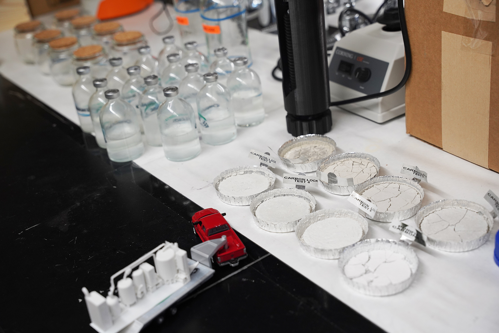 Using these advanced enzymes as powerful biocatalysts, the process permanently captures carbon dioxide (CO2) from industrial flue gases and converts it into minerals. 