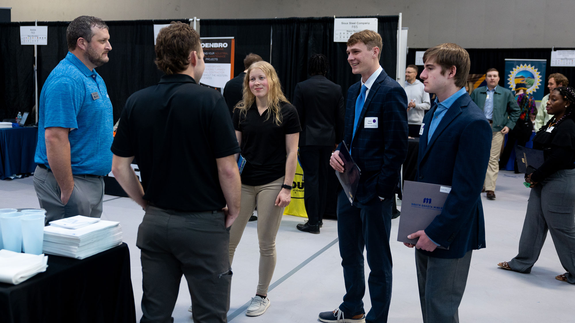 Students at the Career Fair