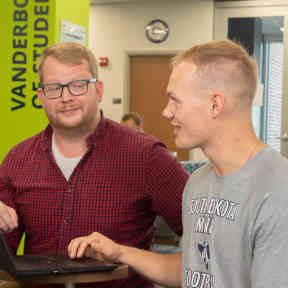 Student Getting Help in Success Center